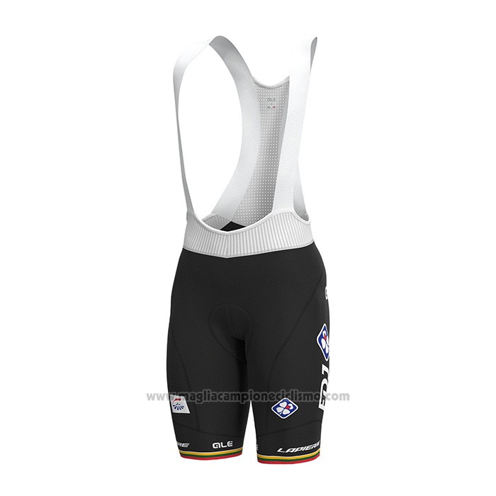2022 Abbigliamento Ciclismo Groupama FDJ Bianco Giallo Verde Rosso Manica Corta e Salopette